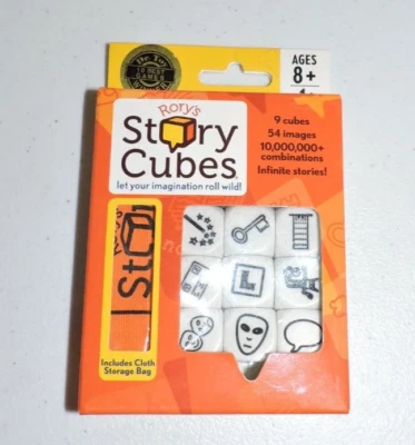 Rory’s Story Cubes Game Gamewright Storytelling with Storage Bag Orange New - Image 1 of 4