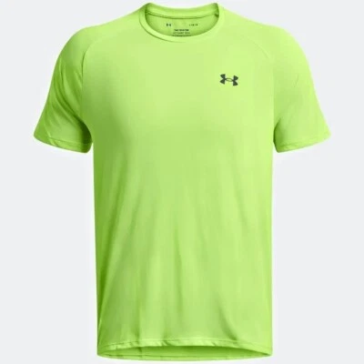 Camiseta Under Armour L Para Hombre Verde/Negro Elastizada Mecha Suelta UA Tech 2 Nueva Con Etiquetas Foto 1 de 4