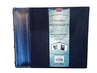 Álbum de fotos Family Heirloom Collection imitación cuero y gamuza negro de colección NUEVO Foto 1 de 4