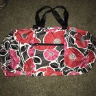 Vera Bradley Cheery Blossoms Collapsible Duffel Bag Excellent Condition