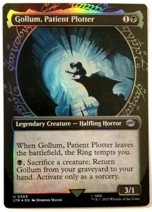 MTG Gollum, Patient Plotter The Lord of the Rings 309 SHOWCASE FOIL, NM! - Picture 1 of 2