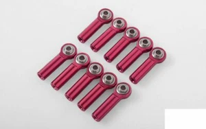 M3 Long Straight Aluminum Rod Ends RED x10 Z-S1648 RC4WD 28mm K44 Link End RC - Picture 1 of 5