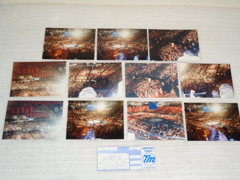 WWF 1990 SummerSlam Philadelphia Spectrum Rare Ticket Stub & Original Photos Cover
