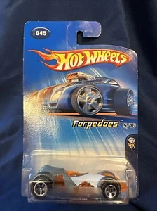 2005 Hot Wheels Torpedos Blastous #5 Erstausgabe #45 Metallake grau 5SP Neu in Verpackung - Bild 1 von 4
