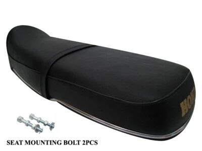 HONDA LATE CB72 CB77 COMPLETE SEAT SADDLE ASSY W/ TRIM [BG]+ SETTING BOLT [S] - Image 1 of 4