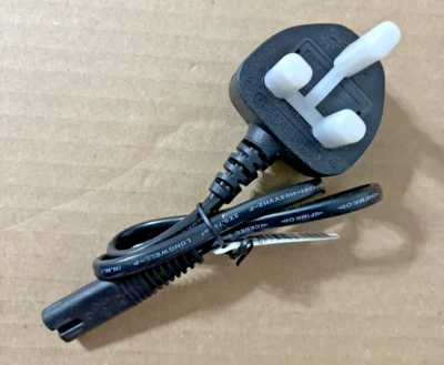 NEW Longwell UK 3-pin Power Cord BS-1363/A LP-61L LS-7 3A 250V - Image 1 of 4