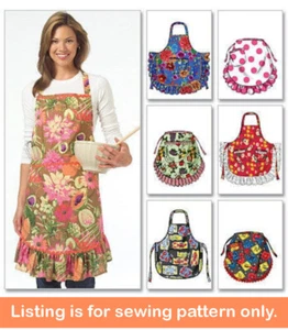 SEWING PATTERN - Sew Apron Women - Full Half Craft Small Extra Large 50s - 5284 - Picture 1 of 3