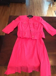 Tuta gonna 3 pezzi Worth rosa taglia small/14 - Foto 1 di 5