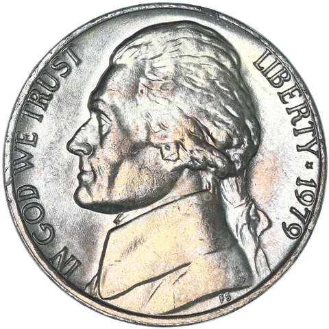 1979 (P) Jefferson Nickel BU US Coin Toned See Pics X722 Cover