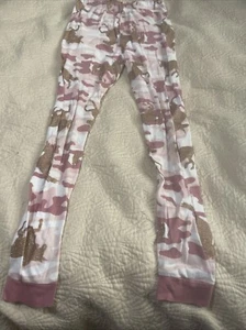 Girls pink camouflage unicorn glitter size 12 Place 100% Cotton Pant Legging - Picture 1 of 6