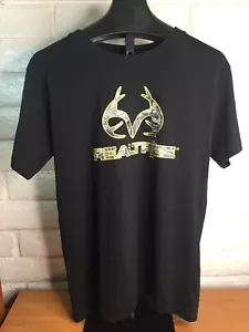 Realtree Edge Men's T-Shirt Short Sleeve - Black - Size Large - New with Tags - Picture 1 of 6