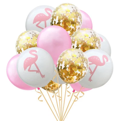 Flamingo Confetti Filled Balloons Pineapple Monstera Foil Wedding Birthday Decor - image 1 of 3