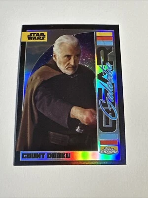 2024 Topps Chrome Star Wars Count Dooku Galactic Gear Insert #GG-16 - Image 1 of 2