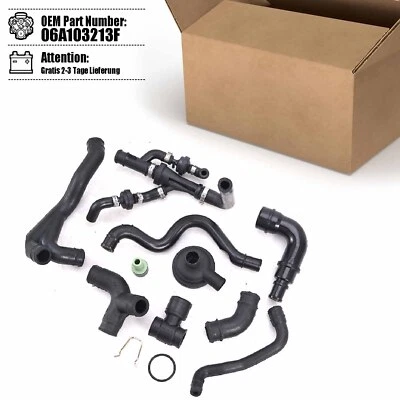 Kurbelgehäuse Entlüftungsschlauch Set 06A103213F Für Audi Seat Skoda VW 1.8T NEU - Bild 1 von 4