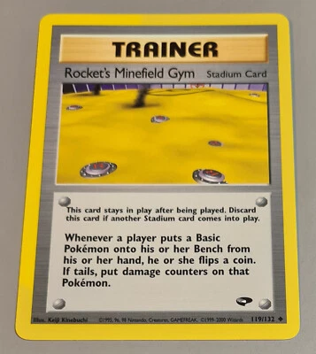 Rocket's Minefield Gym # 119/132 Uncommon Gym Challenge 2000 EN Mint Vintage - Bild 1 von 4