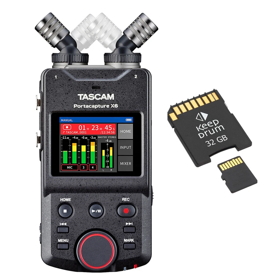 Tascam Portacapture X6 Tragbarer Audio-Recorder Mehrspur-Recorder + SD-Karte - Bild 1 von 4