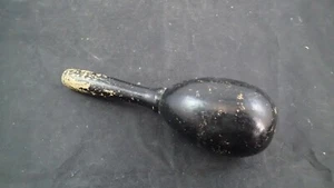 6.25" Vintage Antique Wood Sock Darner~Darning Egg~Blacked Paint - Picture 1 of 3