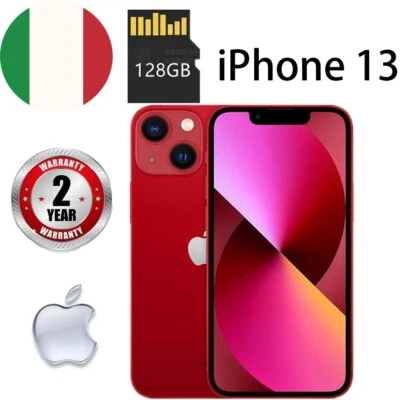 NUOVO Apple iPhone 13 - 128GB - Rosso  (Sbloccato) ✔️Garanzia 24 MESI - Immagine 1 di 4