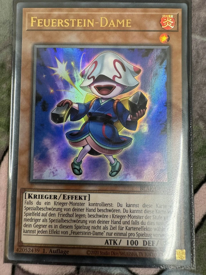 Yugioh Fire Flint Lady BLAR-EN034 Ultra Rare 1st Ed NM GERMAN - Image 1 of 1