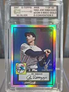 🔥2007 eTopps Joe DiMaggio #408 Silver Foil Refractor /10 Yankees Promo Card 🔥 - Picture 1 of 3