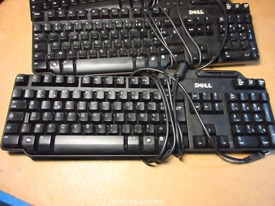 DELL KW224 Clavier Tastaur Keyboard French FR AZERTY USB Schwarz Smart Card read - Bild 1 von 3