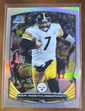 2014 Bowman Chrome #66 Ben Roethlisberger Silver Refractor Steelers SP