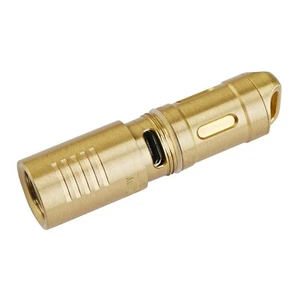 MecArmy X3S Brass 130 lumens Keychain EDC Flashlight with Micro USB Charging - Picture 1 of 7