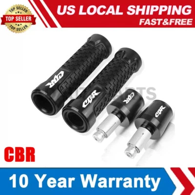 For HONDA CBR150R 250R 500R 600RR 1000RR Handlebar Hand Grip Handle Bar End Cap - Image 1 of 4