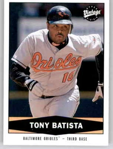 2004 Topps Vintage Tony Batista Base Card MLB PWE Orioles #218 - Picture 1 of 2
