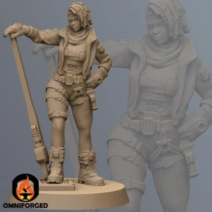 Mini proxy Cyberpunk Joan Carroll miniatura impresa en 3D de resina - Imagen 1 de 1