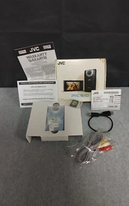 JVC Picsio GC-FM2 HD Memory High Definition Pocket Camcorder Blue W/Box tested - Picture 1 of 24
