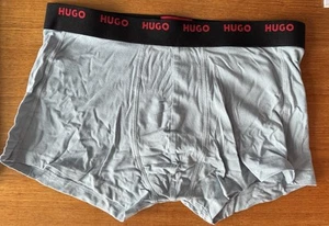 New Hugo Boss Stretch-Cotton Trunks, Light Blue, Large - Picture 1 of 2
