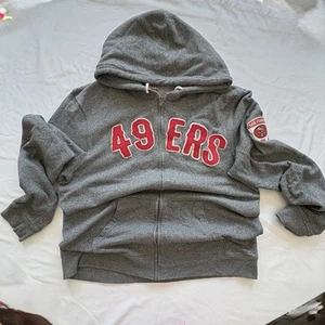 49ers Junk Food NFL licensed Hoodie Grey XL - Picture 1 of 9