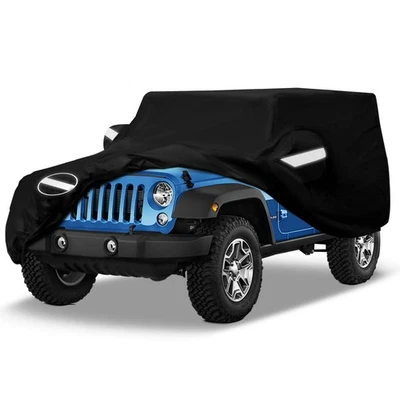 Waterproof Car Cover for Jeep Wrangler 4 Door 2007-2025 Outdoor Hail Protection - Image 1 of 4