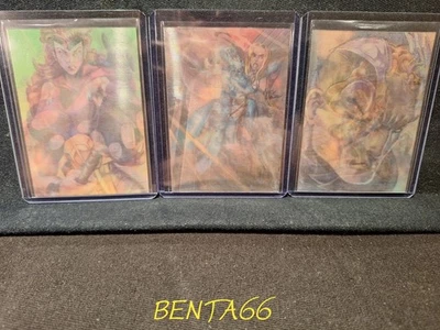 1996 Marvel Fleer Ultra Onslaught 🔥 Mirage Card Insert Chase Set Of 3 Cards - Image 1 of 4