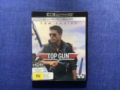 Top Gun | Blu-ray + 4K UHD 1986) Tom Cruise - Like New - image 1 of 2
