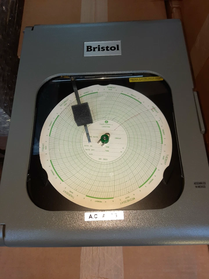 Emerson Bristol Ac Amps Chart Recorder (410887B02)