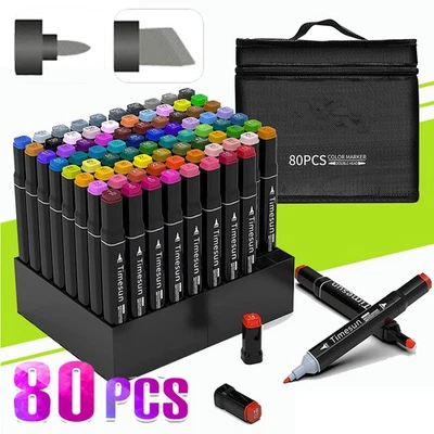 Touch Marker Set 80 Stück Farben Dual Pen Permanent Pen Für DIY Graffiti Steine - Bild 1 von 4