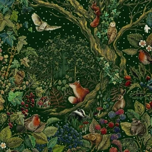 Tarjetas de Navidad Secret Garden Luxury en caja - Juego de 8 tarjetas de Navidad laminadas en relieve - Imagen 1 de 1