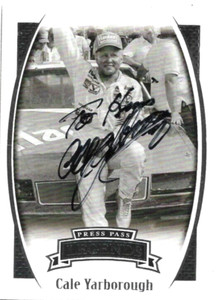 @@CALE YARBOROUGH signed 2007 PRESS PASS LEGENDS card #21 NASCAR auto HOF@1