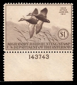 MOMEN: US-BRIEFMARKEN #RW7 ENTE NEUWERTIG OG NH SET #83748* - Bild 1 von 2