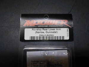 M Power Racing 1/28 Part No MAU106NU Alu-alloy Rr lower arm Grey Mini Z Atomic - Picture 1 of 2