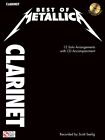 Best Of Metallica For Clarinet 12 Solo Arrangements Book With Cd 002501339