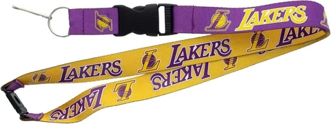 Los Angeles Lakers Two Tone Lanyard Keychains Cover