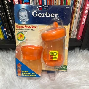 GERBER SIPPY SNACKER / SIPPY CUP ORANGE 2004 - Picture 1 of 5