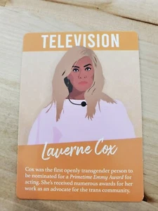 LAVERNE COX - TELEVISION - Girl Power Game card - Picture 1 of 2
