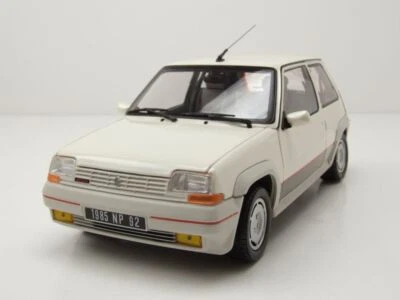Renault 5 Supercinq Gt Turbo Fase 1 1985 Bianco Metallizzato Modello 1:18 Norev - Immagine 1 di 4