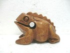 Statuette " Crapaud  " en bois 