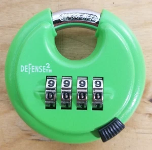 11 x Packrite Defense2 Combination Disc Lock Green 2 3/4” For tersm_5713 - Picture 1 of 5