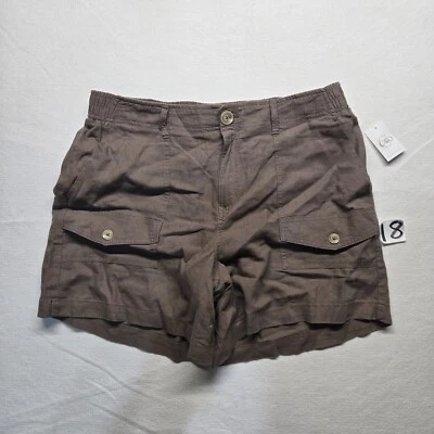 *NOVO* Shorts Curto Feminino Cato Marrom Casual Carga Diária Verão Acima do Joelho 4 - Imagem 1 de 4